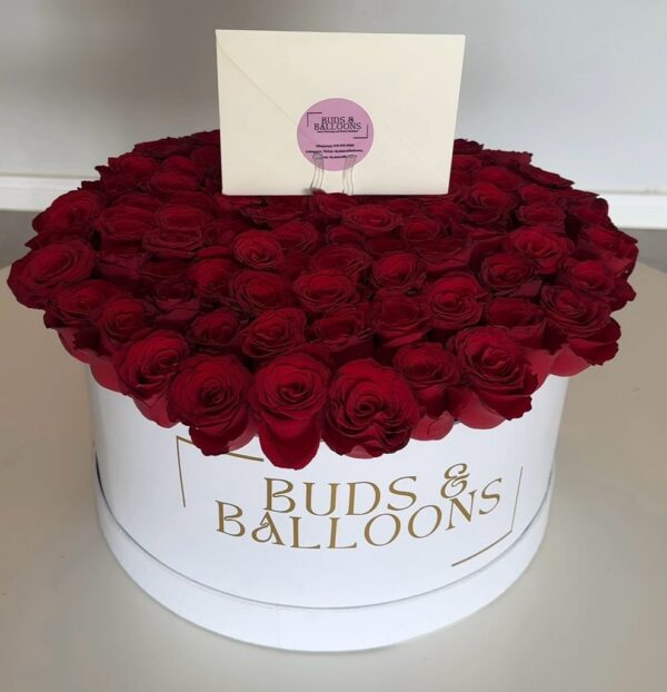 Large boxed roses